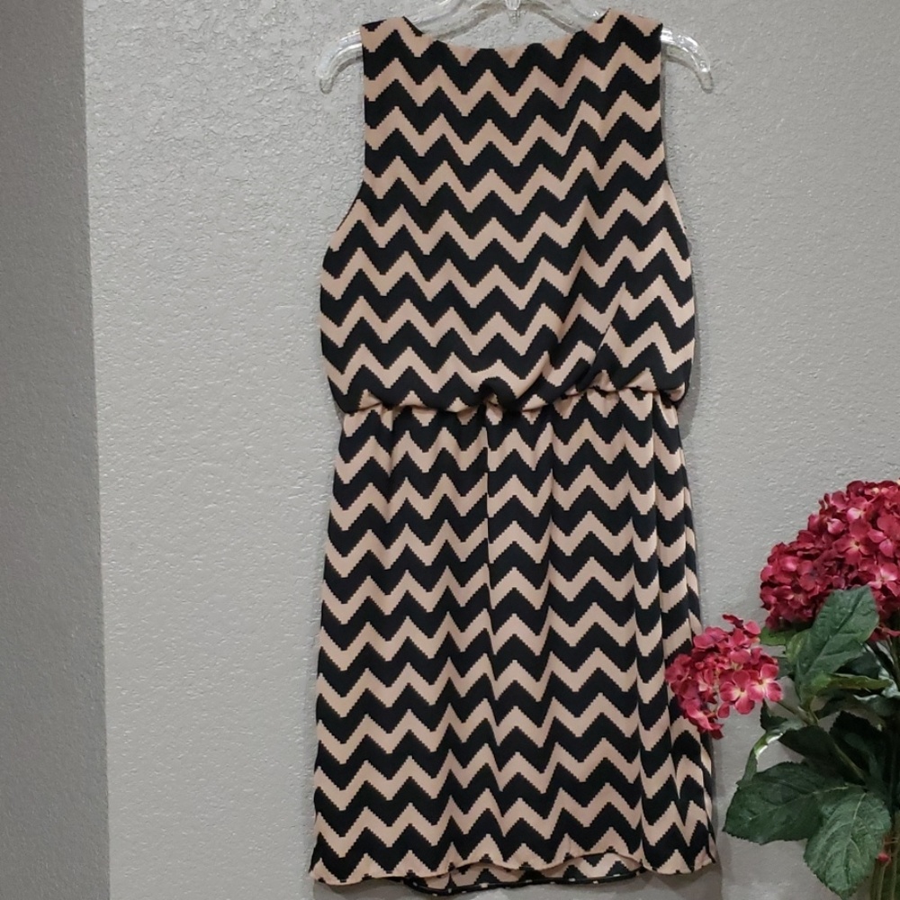 SL fashions black brown print sheath dress size 12 - Picture 4 of 8